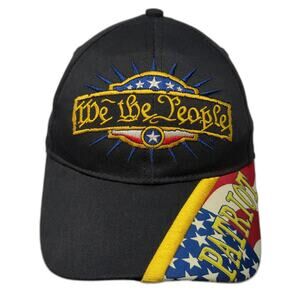 We The People Patriot Don't Tread On Me Strapback Baseball Cap Black OS CSI